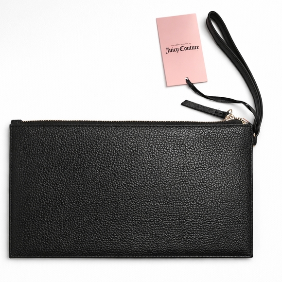 Juicy Couture Heart Wristlet Clutch – Black & Gold | NWT | MSRP $55 - Picture 6 of 7